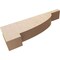 Ekena Millwork 5"W x 30"D x 10"H Thin Alpine Rough Cedar Woodgrain TimberThane Corbel, Primed Tan CORUR05X30X10ALPRCPR - alternate 6